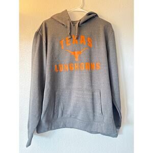Texas Longhorns Gray Hoodie Sweatshirt Men’s Size L NCAA College Football